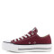 Championes Unisex Converse - All Star Ctas Plataforma Ox Bordó