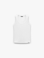 Top Liso De Algodón blanco