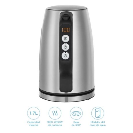 Jarra eléctrica Midea 1,7L Inox MK-17S30B2-E5 Jarra eléctrica Midea 1,7L Inox MK-17S30B2-E5