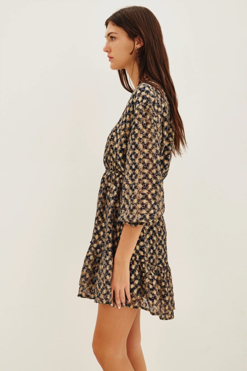 Vestido Sakura Batik Azul