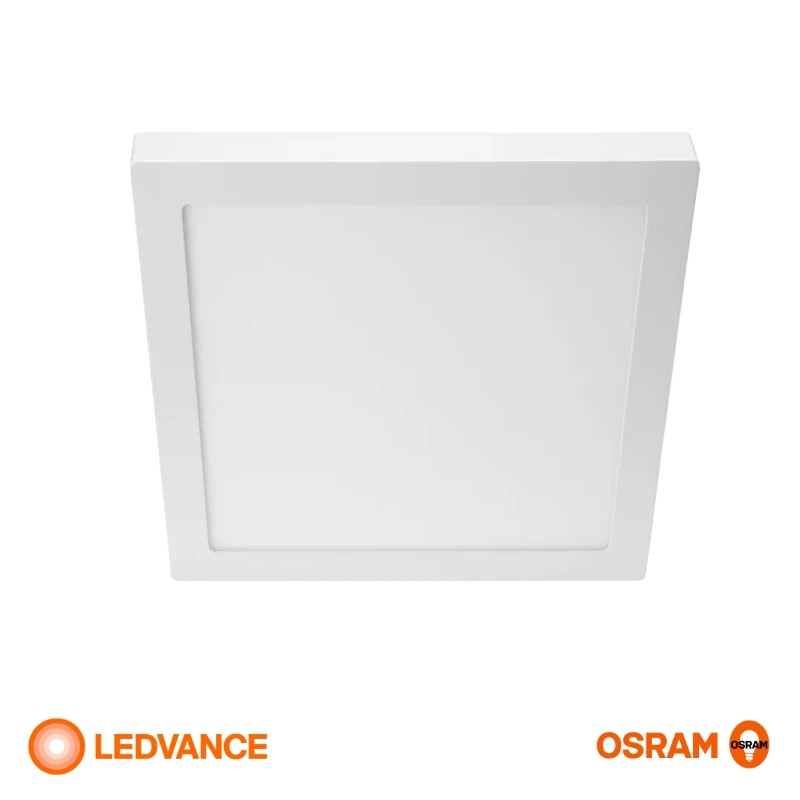 PANEL ADOSAR LEDVANCE OSRAM SLIM CUADRADO 18W Panel LED LEDVANCE OSRAM Slim Cuadrado De Adosar 18W Luz Cálida