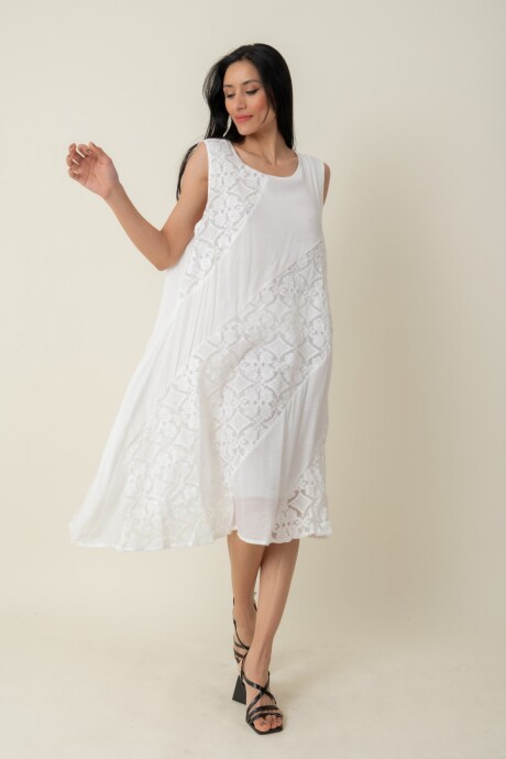 VESTIDO FLOR BLANCA VESTIDO FLOR BLANCA