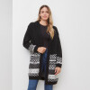 Cardigan Tribal NEGRO/BLANCO