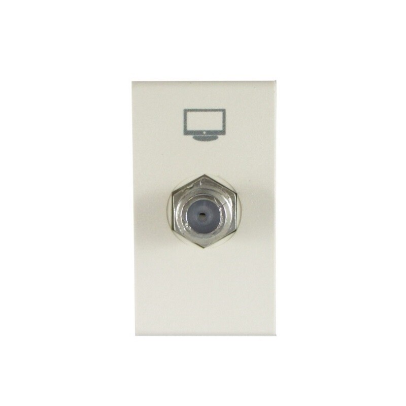MODULO TOMA PROLONG. CATV PIN FINO MARFIL MODULO TOMA PROLONG. CATV PIN FINO MARFIL