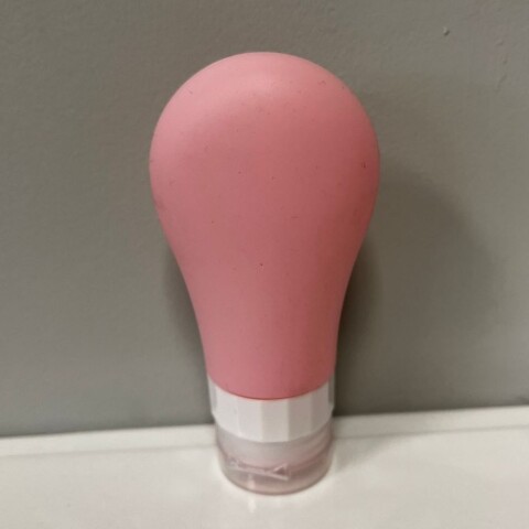 Botella de Viaje Silicona Shampoo rosa