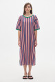 Vestido Pad ST Blue/Bordeaux