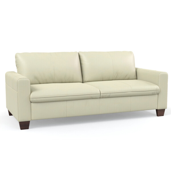 SOFA 100% CUERO - 3 CUERPOS - MODELO BLANC - BLANCO TIZA SOFA 100% CUERO - 3 CUERPOS - MODELO BLANC - BLANCO TIZA