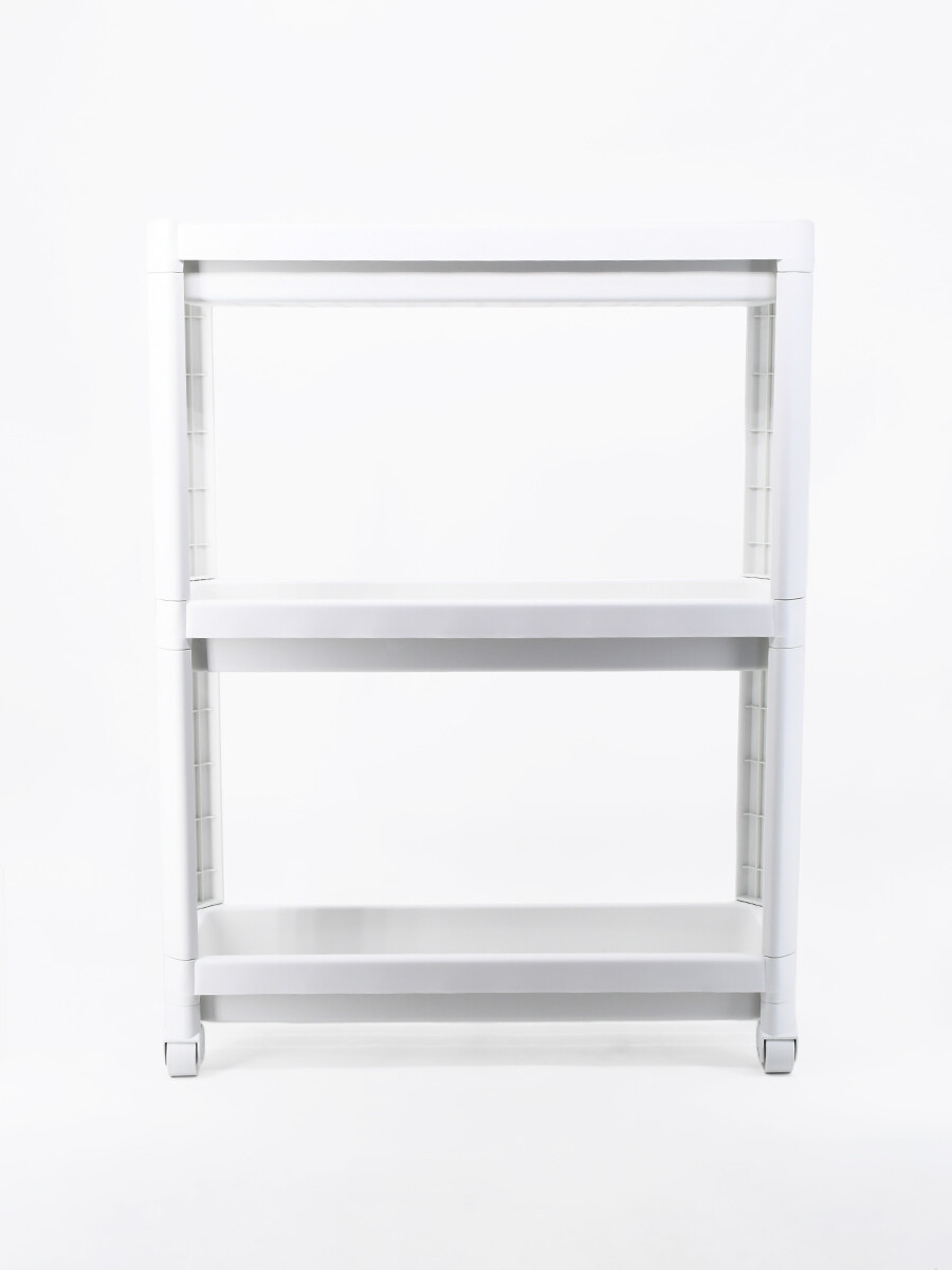 CARRITO MULTIFINCION 3 ESTANTES - BLANCO 