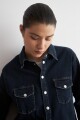 Camisa de jean jean oscuro