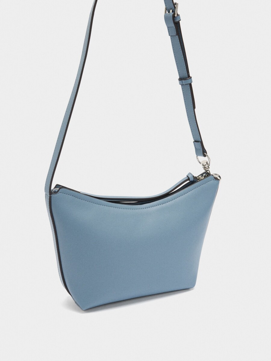Bolso Bandolera Liso azul