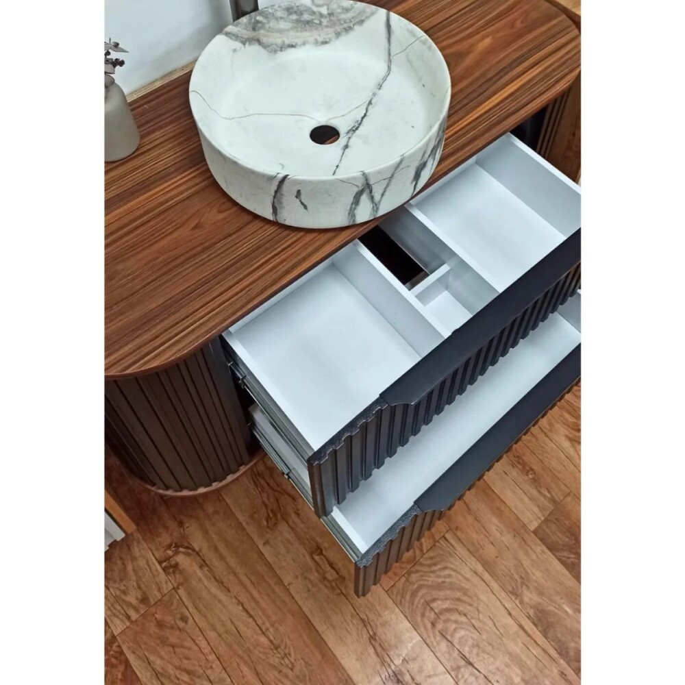 Mueble de baño Alice Suspendido 100cm Negro botiquín Gabriela 90 cm Cacau Mueble De Baño Alice Suspendido 100cm Negro Botiquín Gabriela 90 Cm Cacau