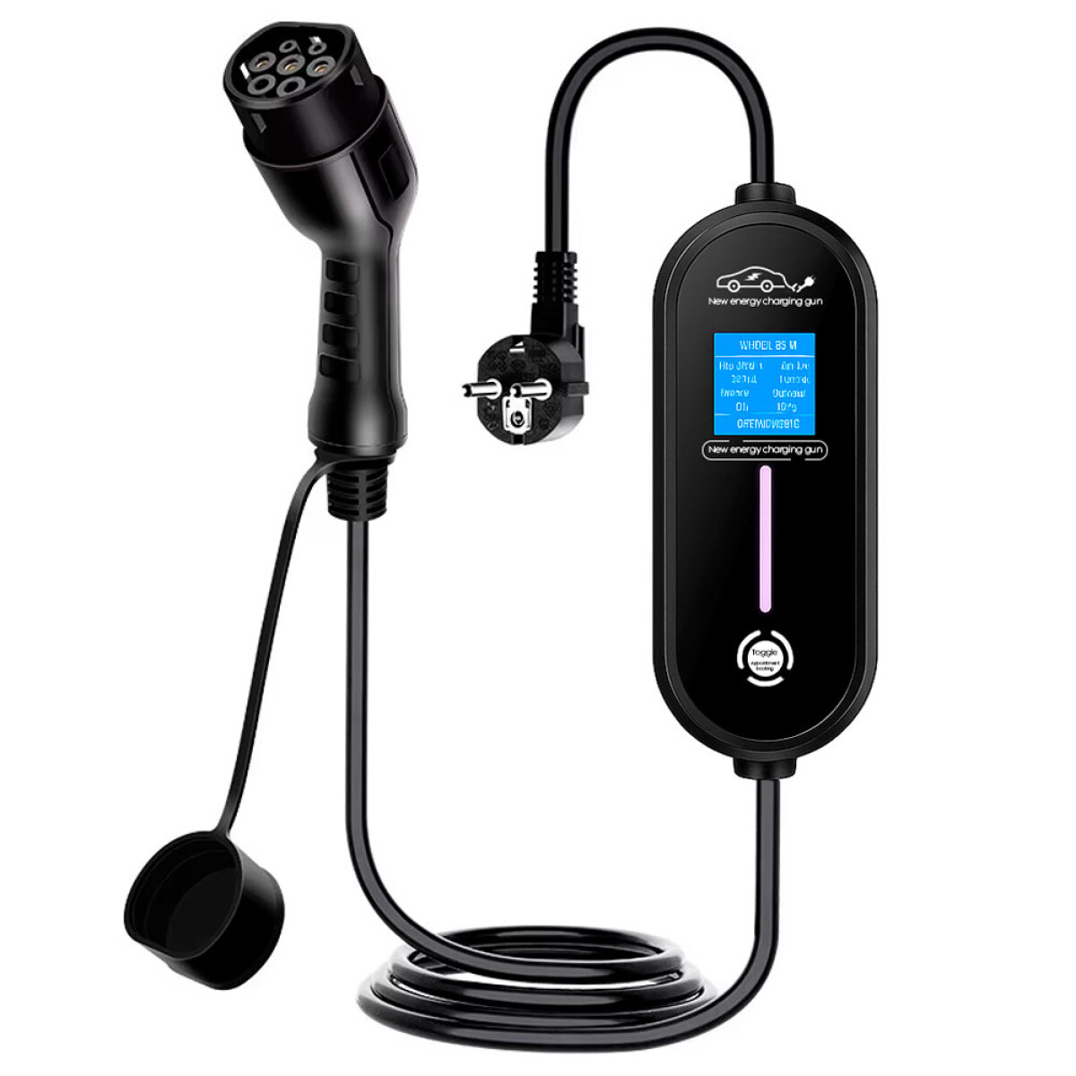 CARGADOR BATERIA - AUTO ELECTRICO 220V 3,5KW 16A TIPO 2 CABLE 10 MTS - 