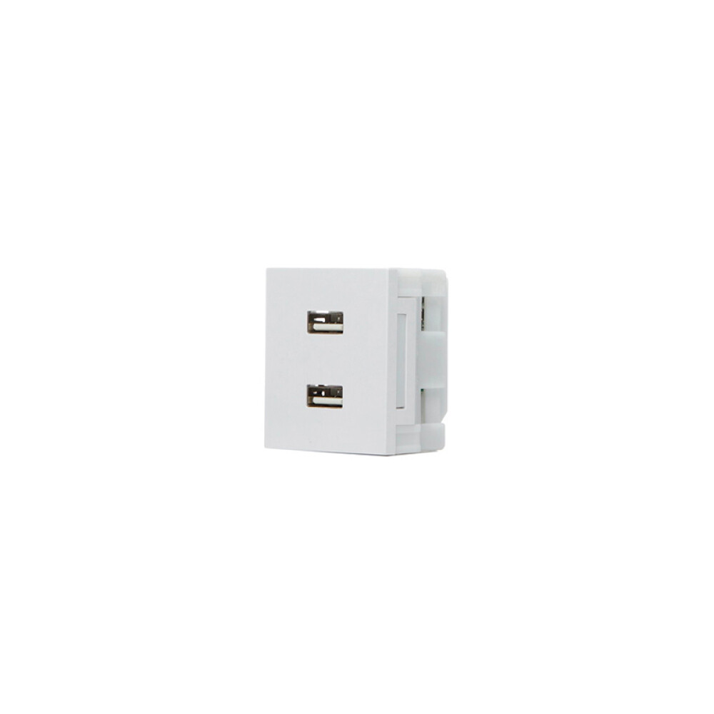 Módulo cargador para dos USB 3,1A blanco puro Sica ELE07612
