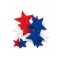 Adorno Estrella x12 Tricolor