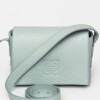 Mini bag Hana en cuero graneado Pearl Blue