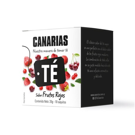 Caja X10 Té Negro Sabor Frutos Rojos Canarias 001