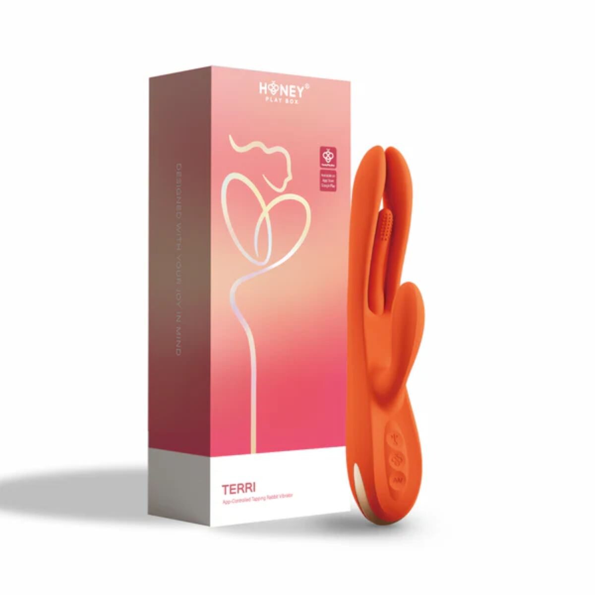 Vibrador Usb Rabbit Triple Placer Con App Honey Terri 