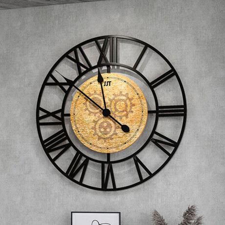 Reloj De Pared Metal Números Romanos Reloj De Pared Metal Números Romanos