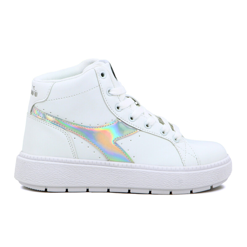 Diadora Champion Mujer Rocket Mid Blanco/plata Blanco-plata