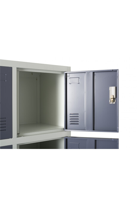 Guardabultos Locker Metálicos De 8 Puertas Guardarropa- Gris Guardabultos Locker Metálicos De 8 Puertas Guardarropa- Gris