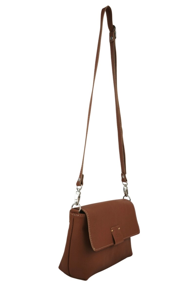 Morral con solapa chico Dulce de Leche