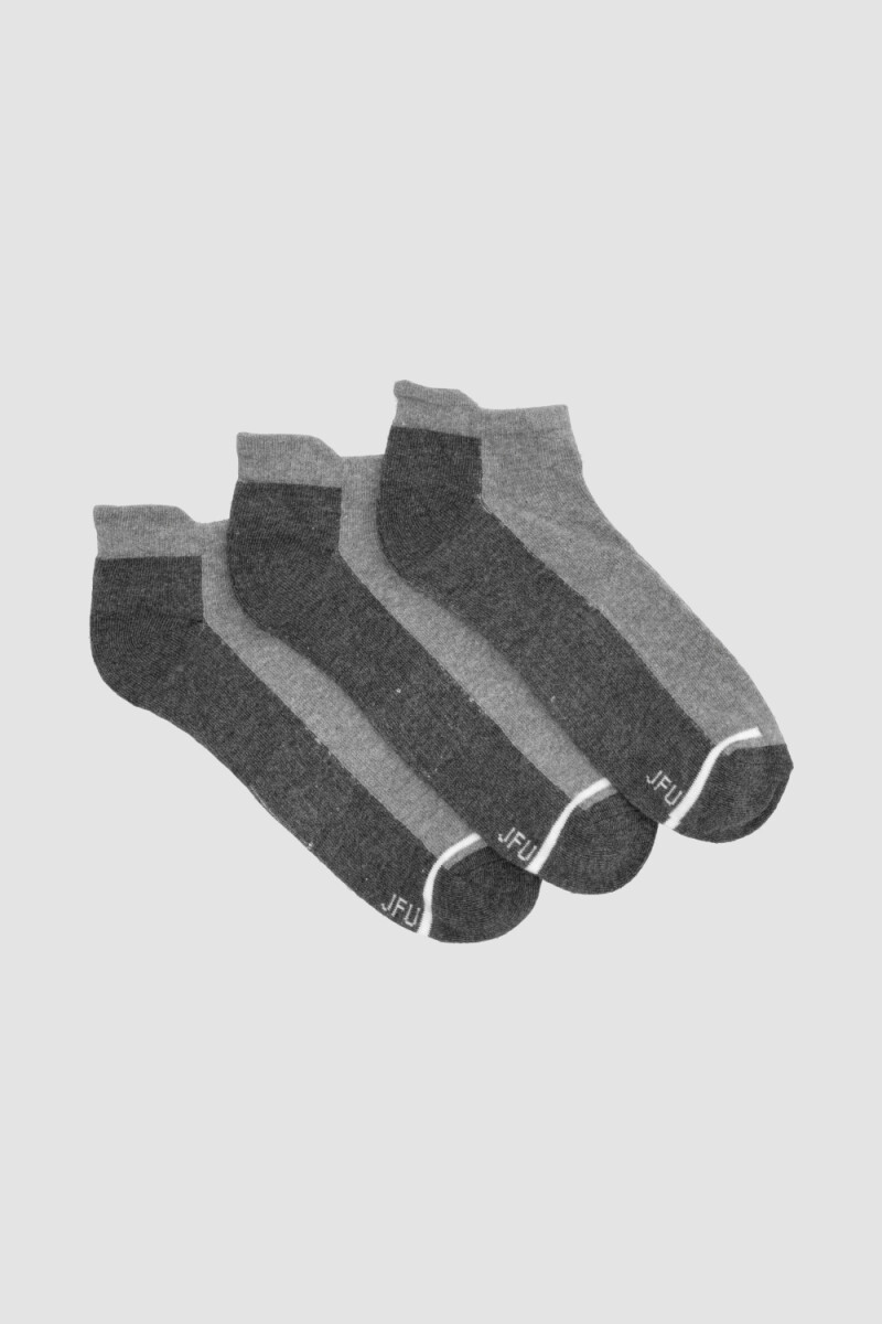 Pack x3 medias cortas con diseño deportivo Variante 38
