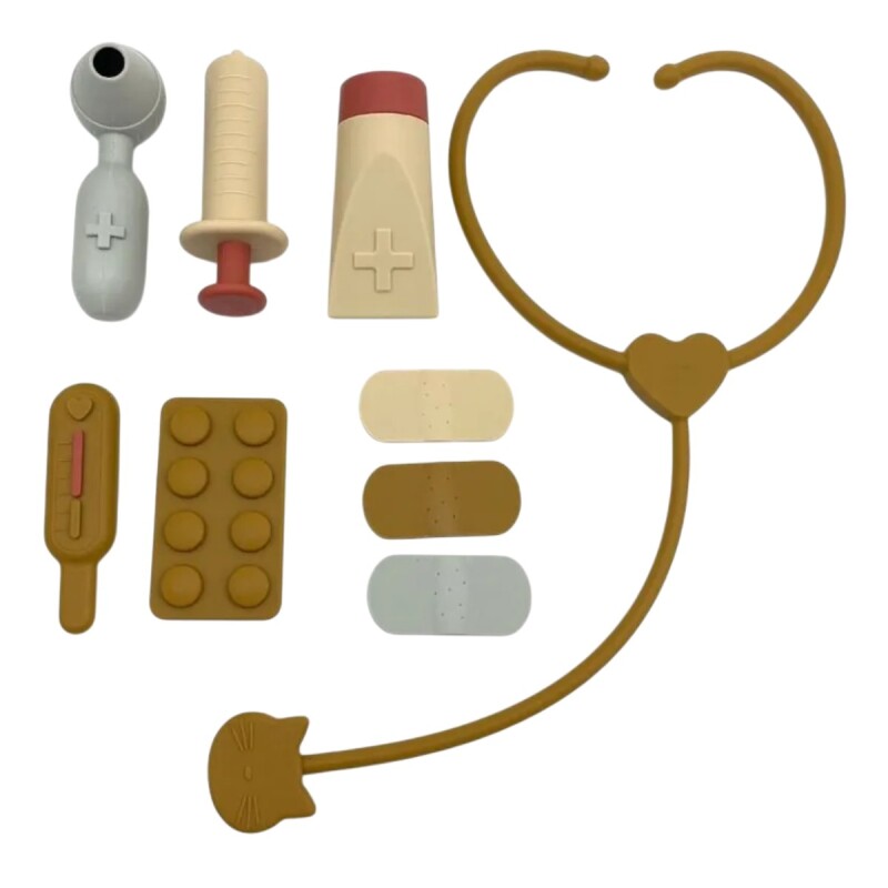 Set Doctor Infantil Silicona Pastel Set Doctor Infantil Silicona Pastel