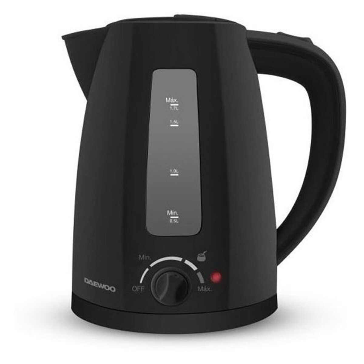 Jarra eléctrica con selector de temperatura - Negra 