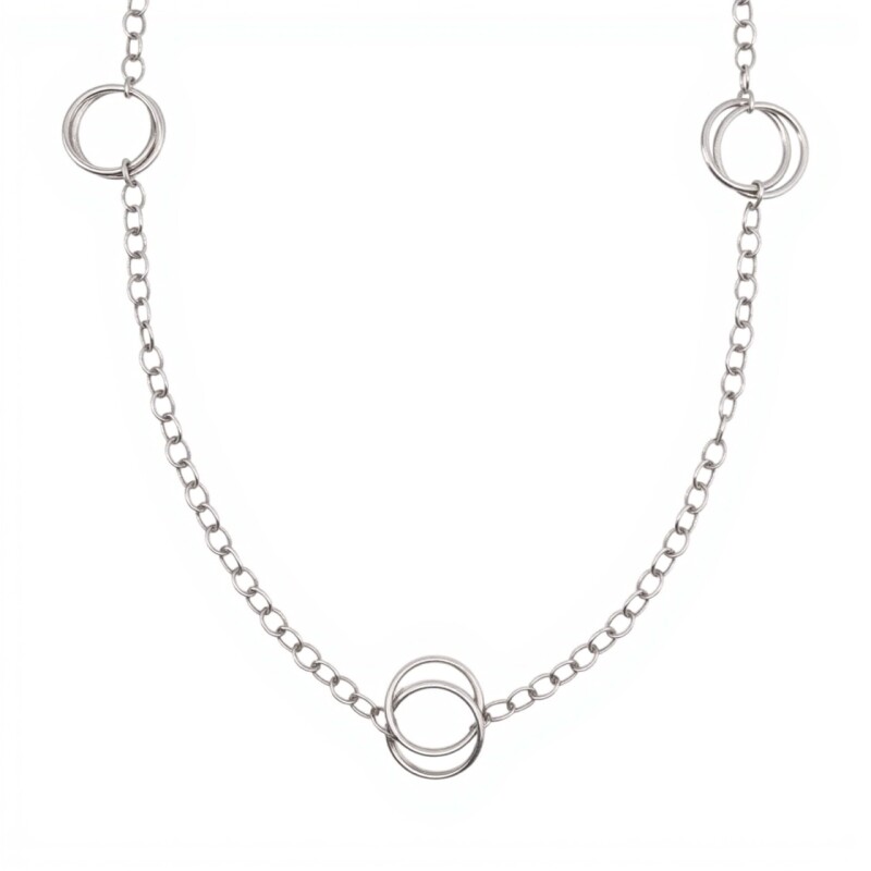 Cadena force aros - Plata 925 - sin piedra -CD5087 sinpiedra