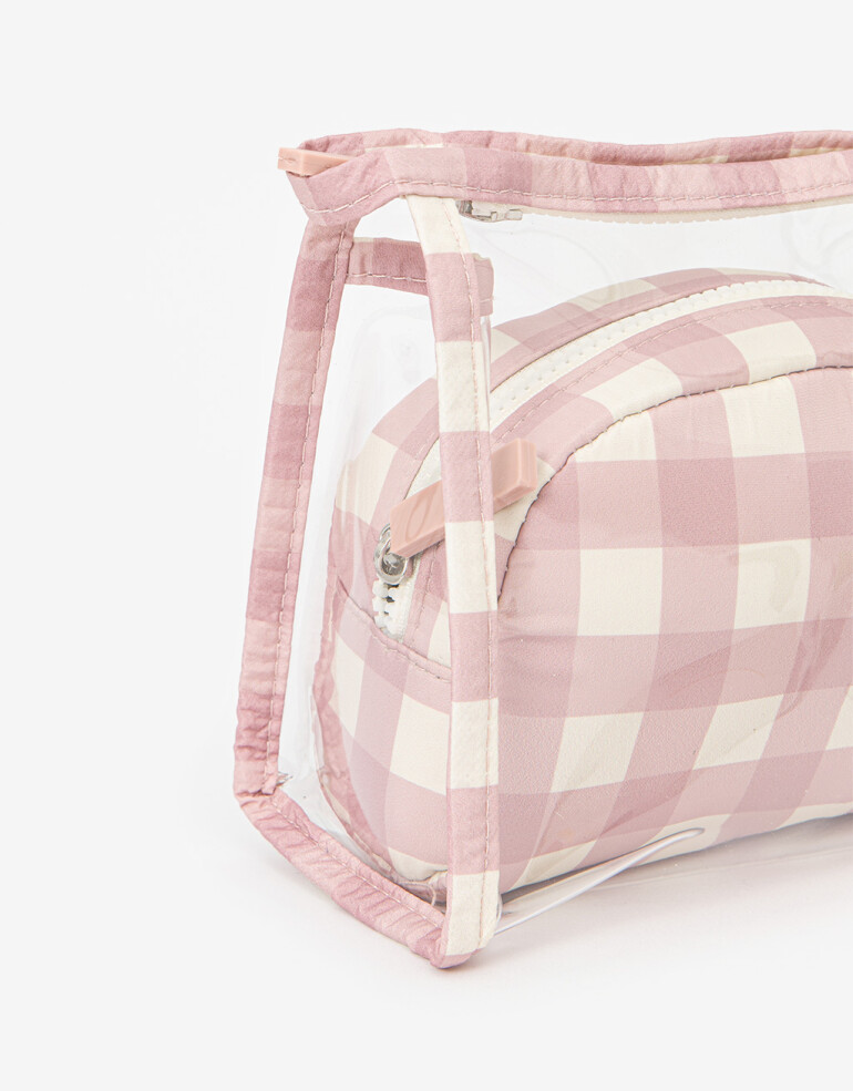Porta Cosméticos Set De Portacosméticos Cuadrillé - Estampado Geometrico