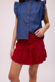 FALDA ULA COURO Rojo