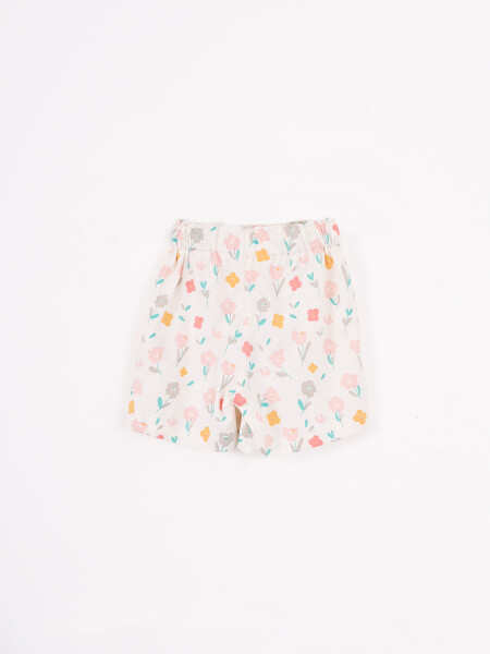 SHORT ESTAMPADO TIRSA OFF WHITE