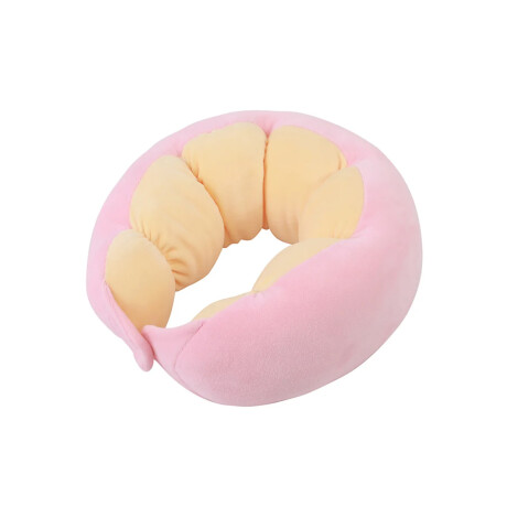 Almohada oruga de viaje rosada Sc