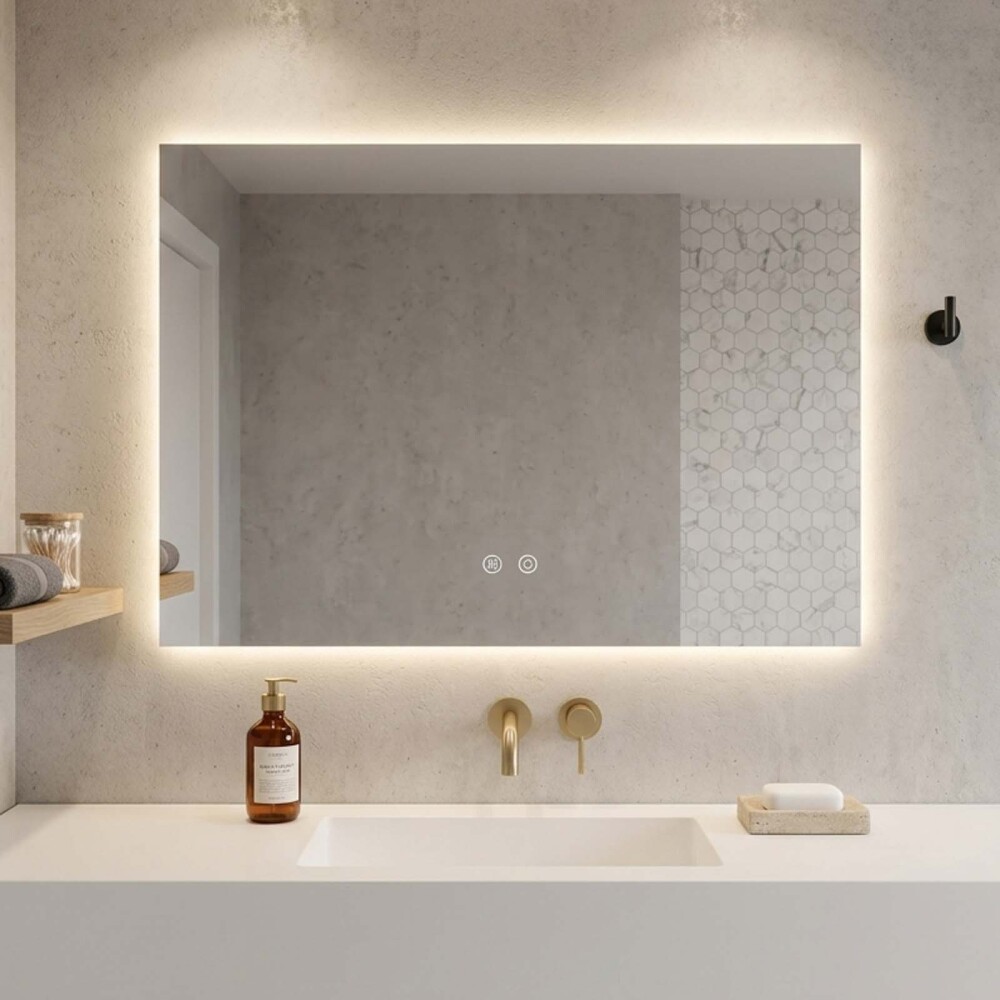 ESPEJO DE BAÑO 80 CM CRISTAL LED