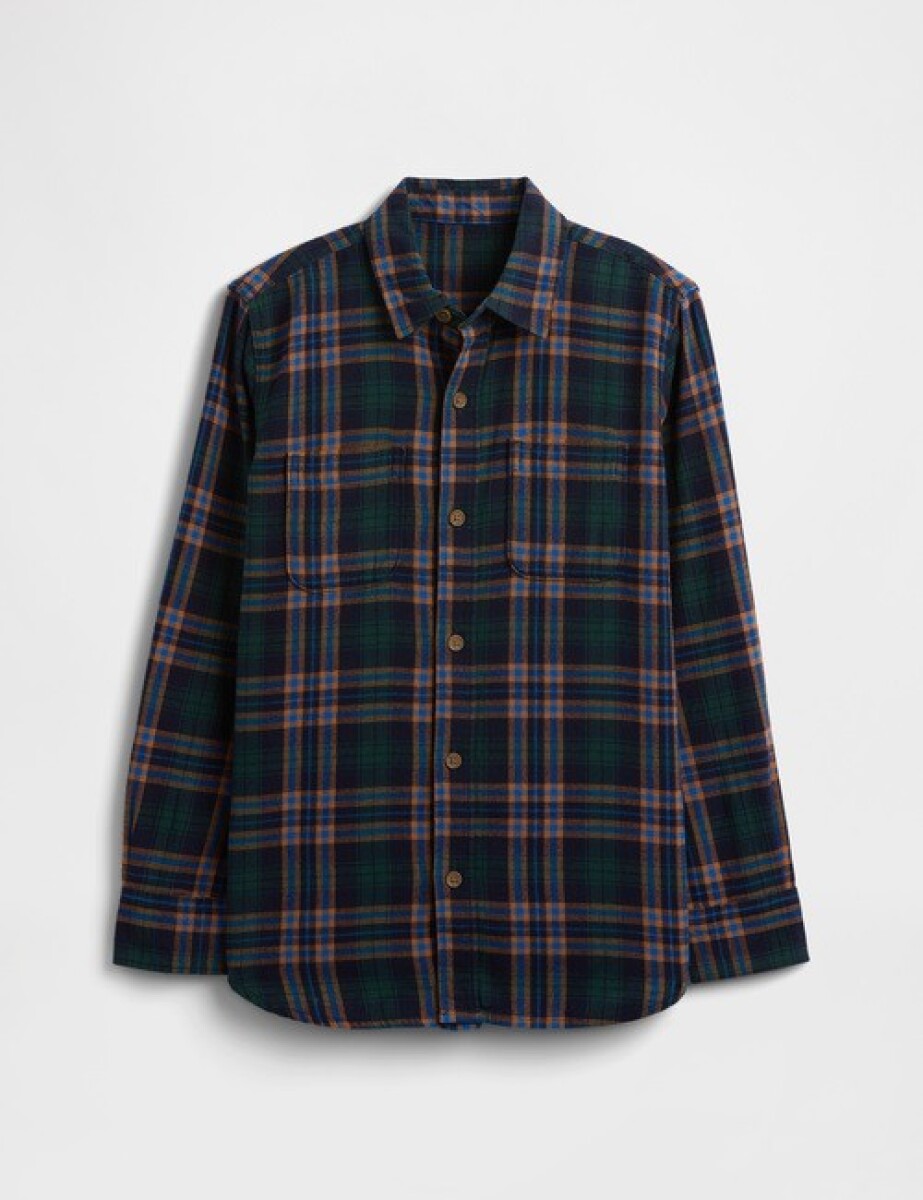 Camisa Flannel Niño - Navy Uniform 