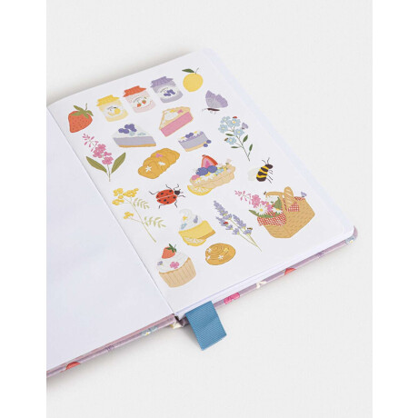 Cuaderno A5 Tapa Dura De Pu Estampado Violeta Lila