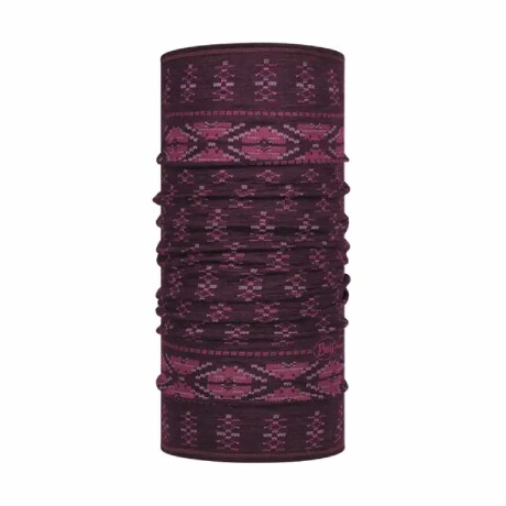 Cuello Tubular Con UV Buff Merino Lightweight Frieze Deep Purple