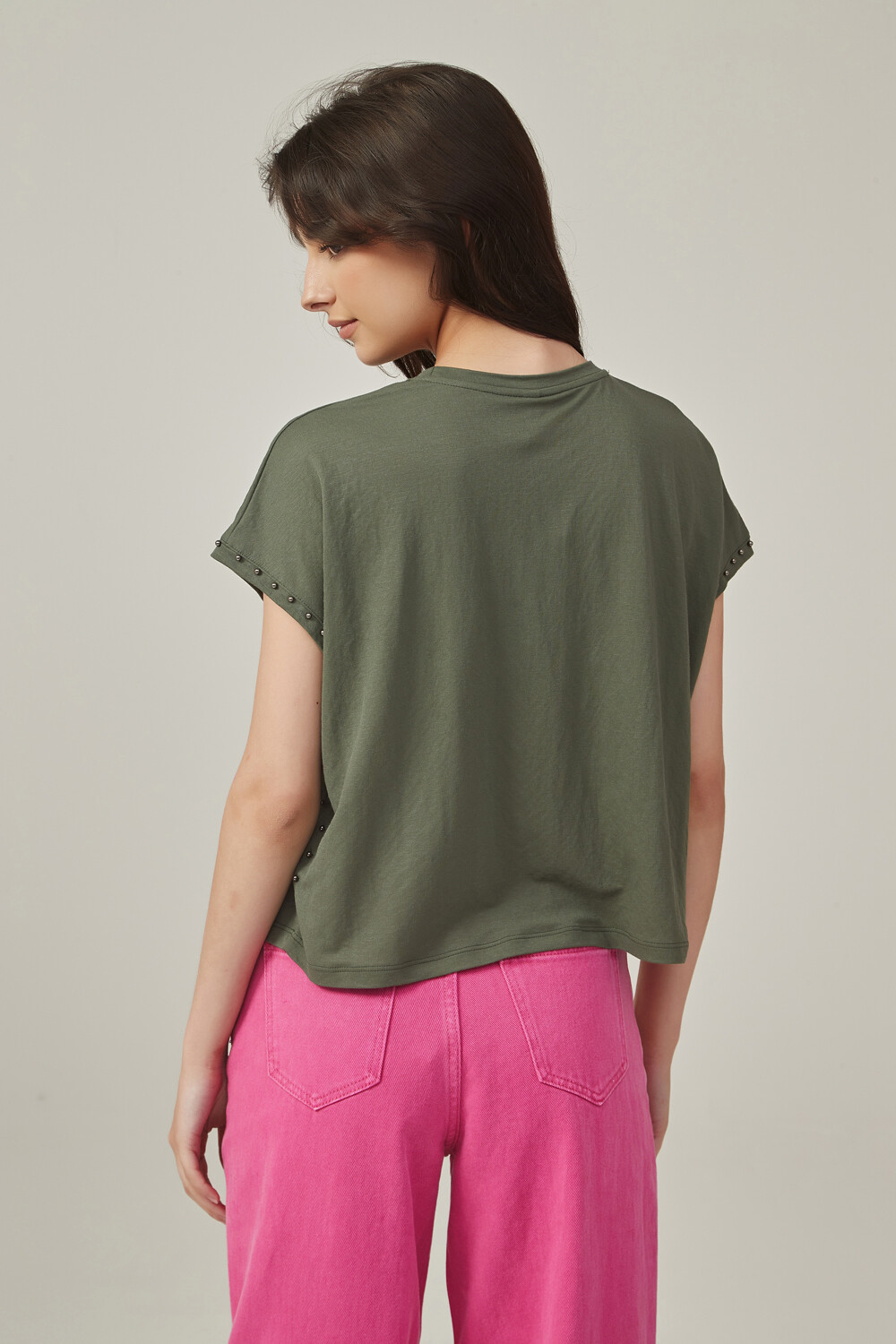 Remera Canela Verde Militar