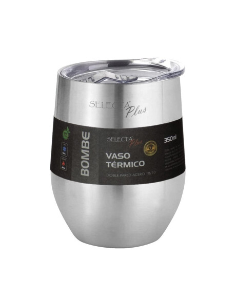 VASO/MATE TERMICO C/TAPA AC.INOX 350ML PLATA VASO/MATE TERMICO C/TAPA AC.INOX 350ML PLATA