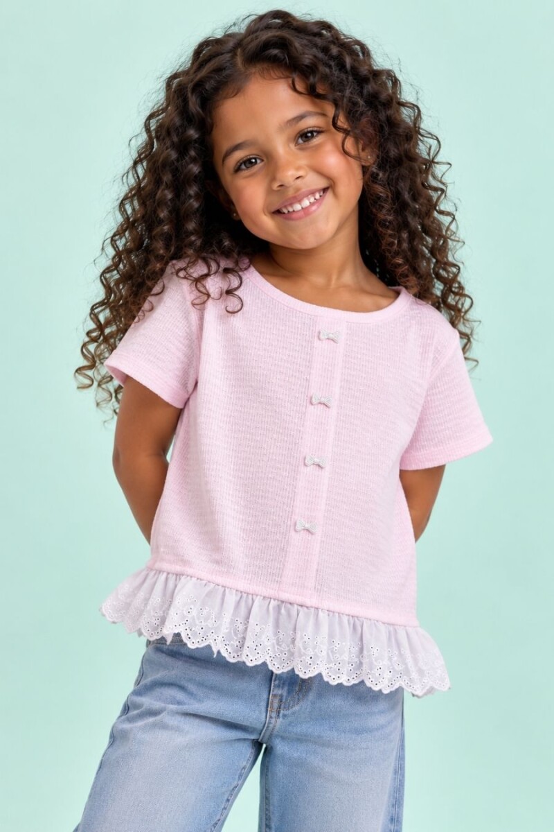 T-SHIRT COCOMIEL 6814 M.C - ROSADO 