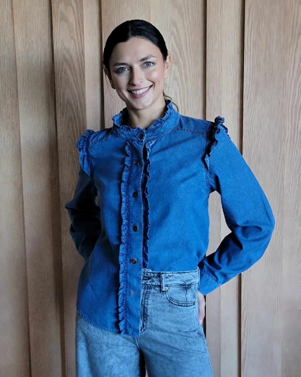 Camisa Berta azul 1