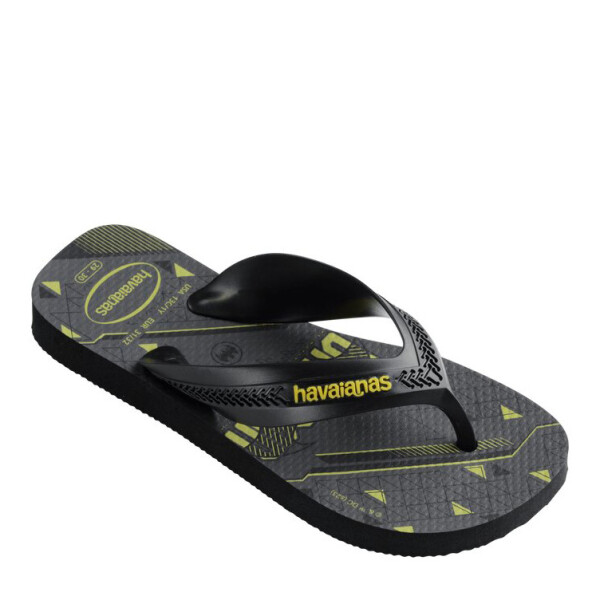 Sandalias Infantiles Havaianas Kids Max Heroes Negro - Amarillo