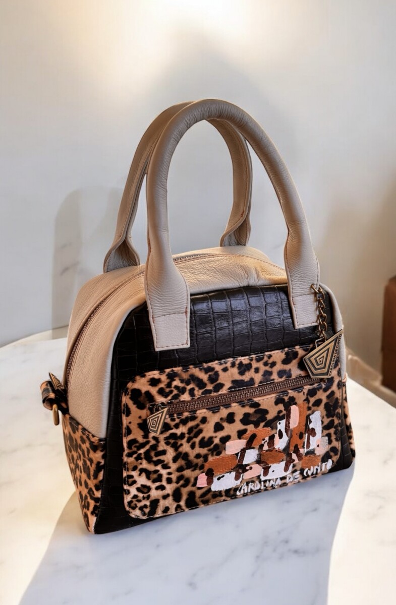Cartera ISA - Nergro Con Print Y Arte 