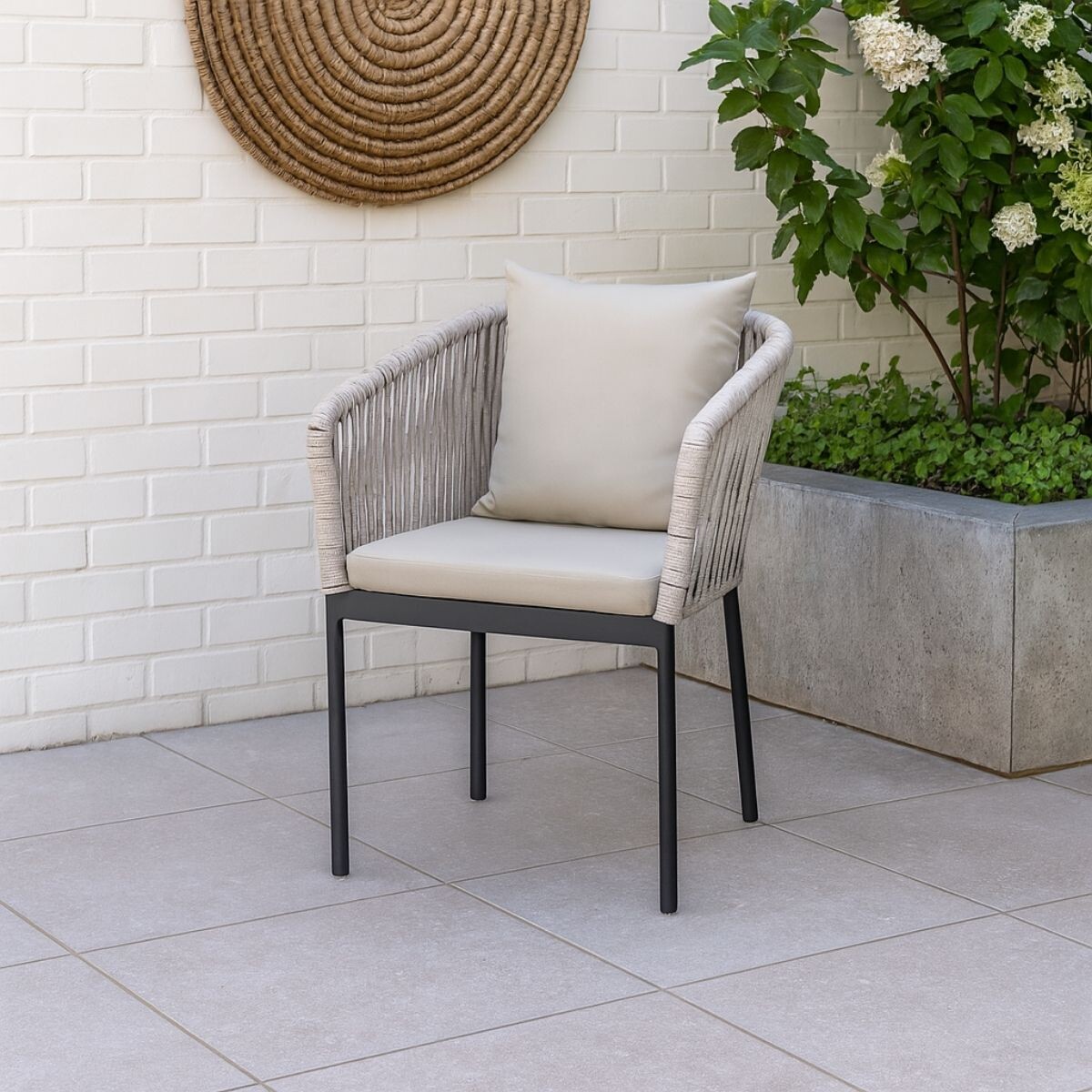 SILLA DE EXTERIOR ALOE Gris 