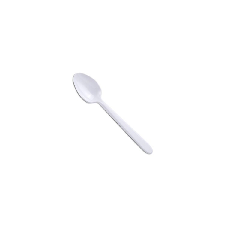 CUCHARA POSTRE DESCARTABLE X 25 UNIDADES Blanco