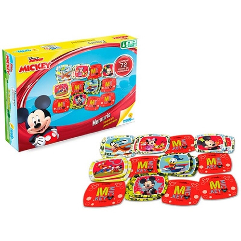 Juego de memoria Mickey Club House Disney 72 piezas Juego de memoria Mickey Club House Disney 72 piezas