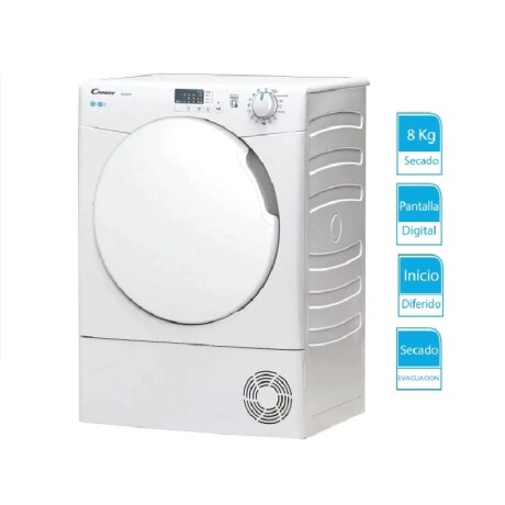 Secarropa Evacuación Candy Cse V8LF-S 8KG 001