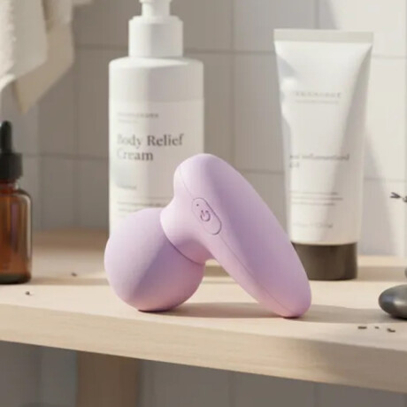 Mini masajeador inalámbrico recargable Violeta