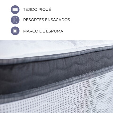 Sommier Inducol Pocket Firm Resortes 2 Plazas 140x190x24 140k Sommier Inducol Pocket Firm Resortes 2 Plazas 140x190x24 140k
