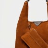 Bolso The Shopping en cuero gamuza Oxido